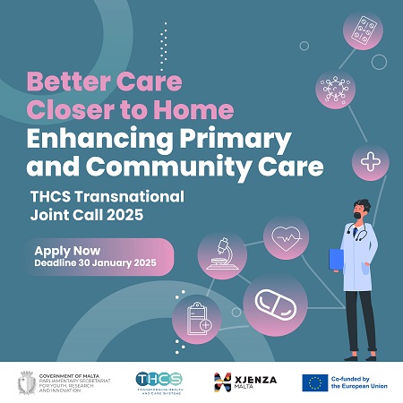 “Better care closer to home: Enhancing primary and community care” Joint Transnational Call for proposals is NOW OPEN!