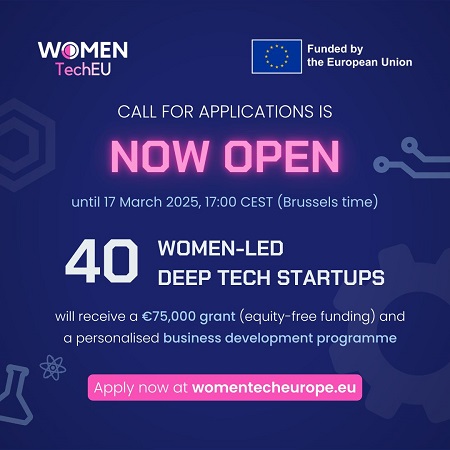 Women TechEU 3rd Call for Startups