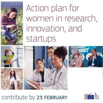 Action plan for women in research, innovation, and startups.